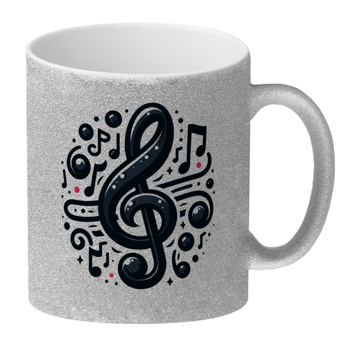 Tasse Black Music Clef