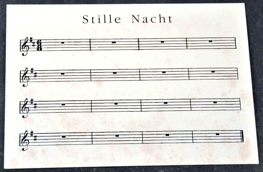 Weihnachtskarte Stille Nacht