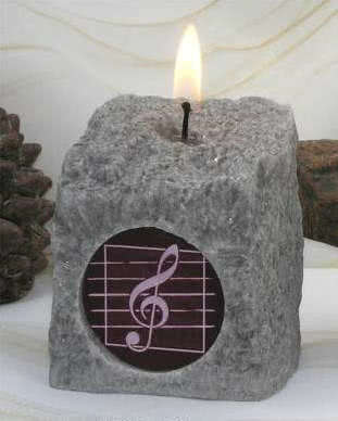 Granitsteinkerze Violinschüssel