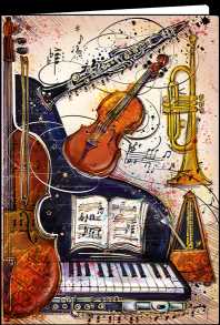 Notizheft Musikinstrumente A5