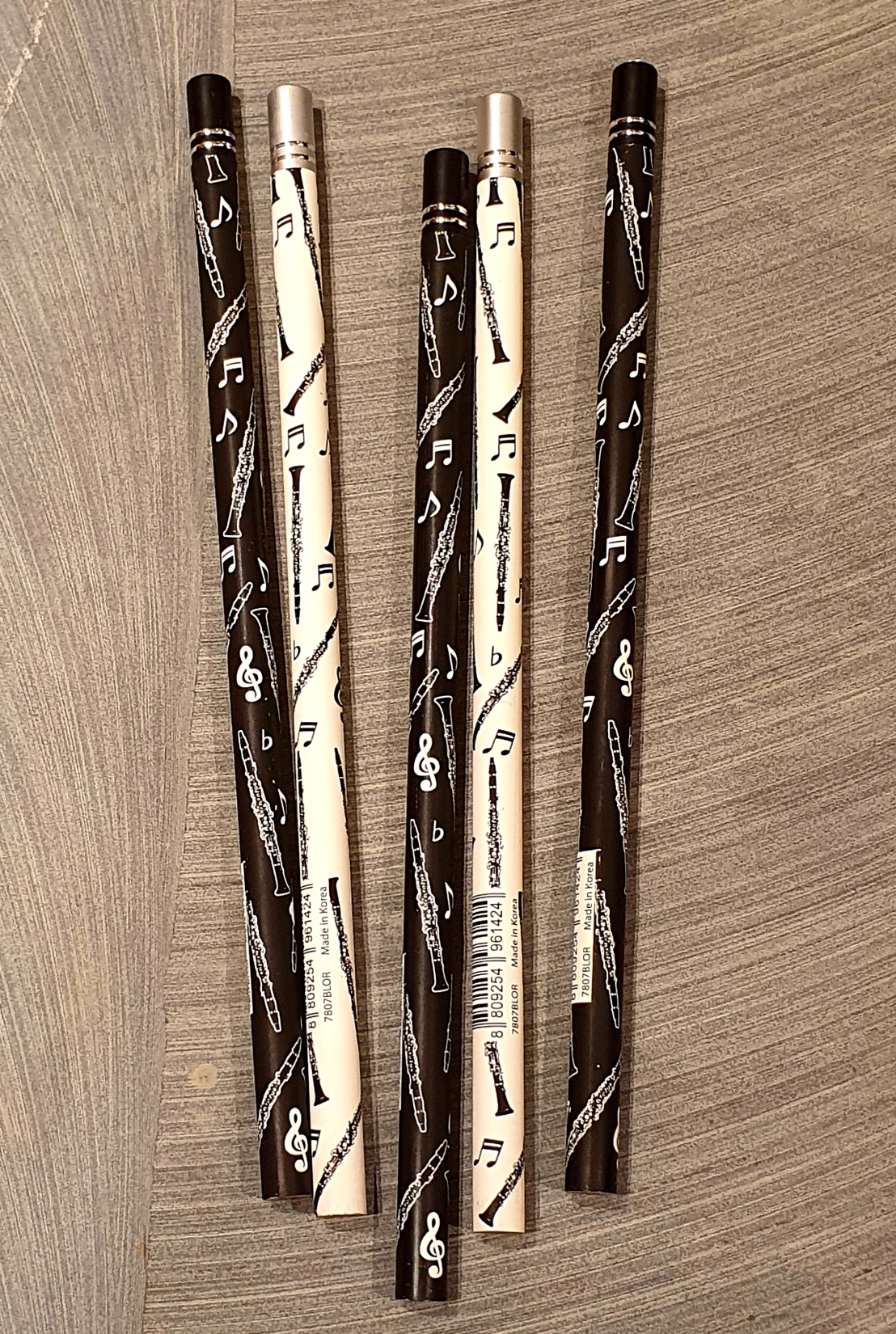 Bleistift Klarinette black and white