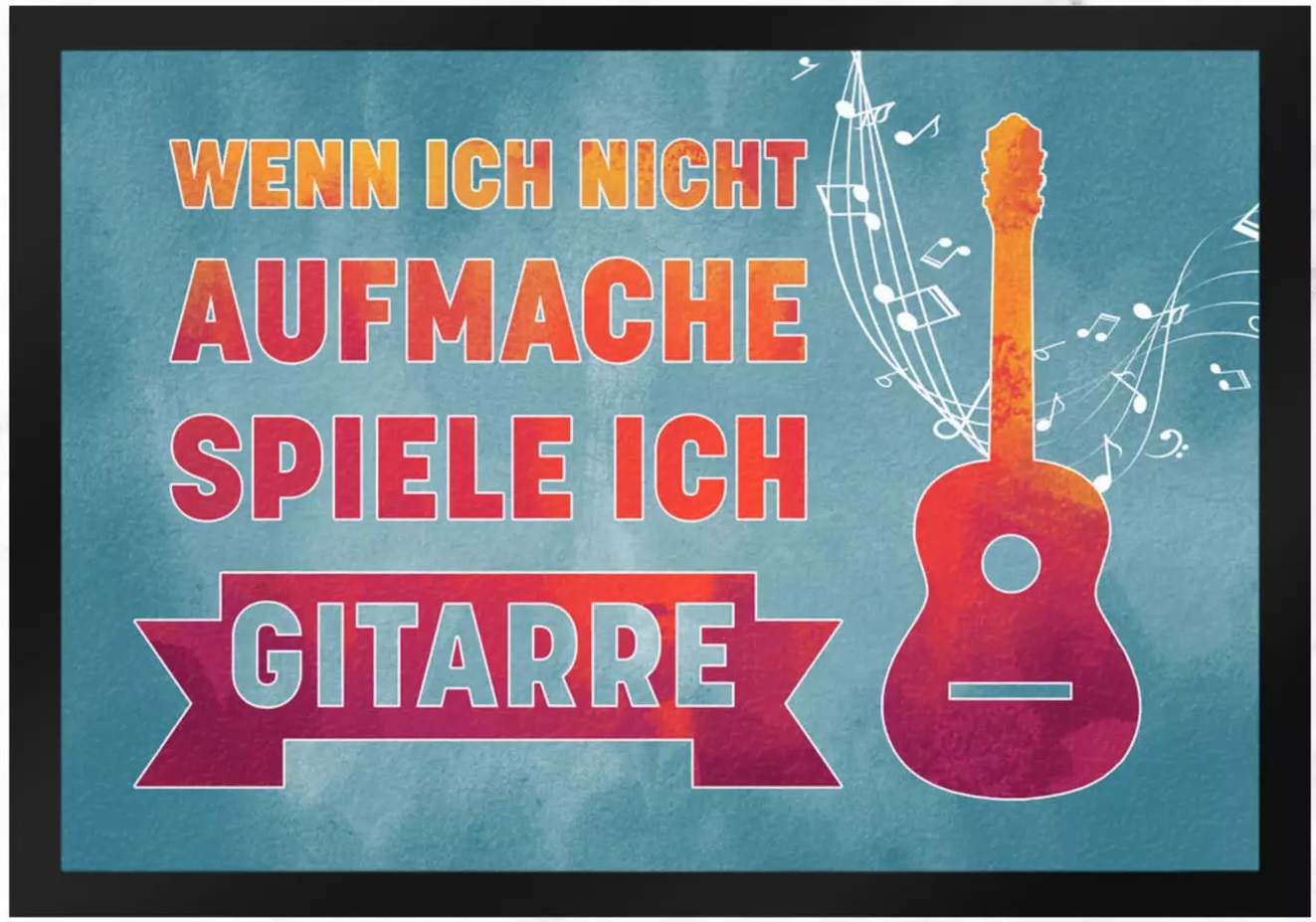 Fußmatte Gitarrenspiel