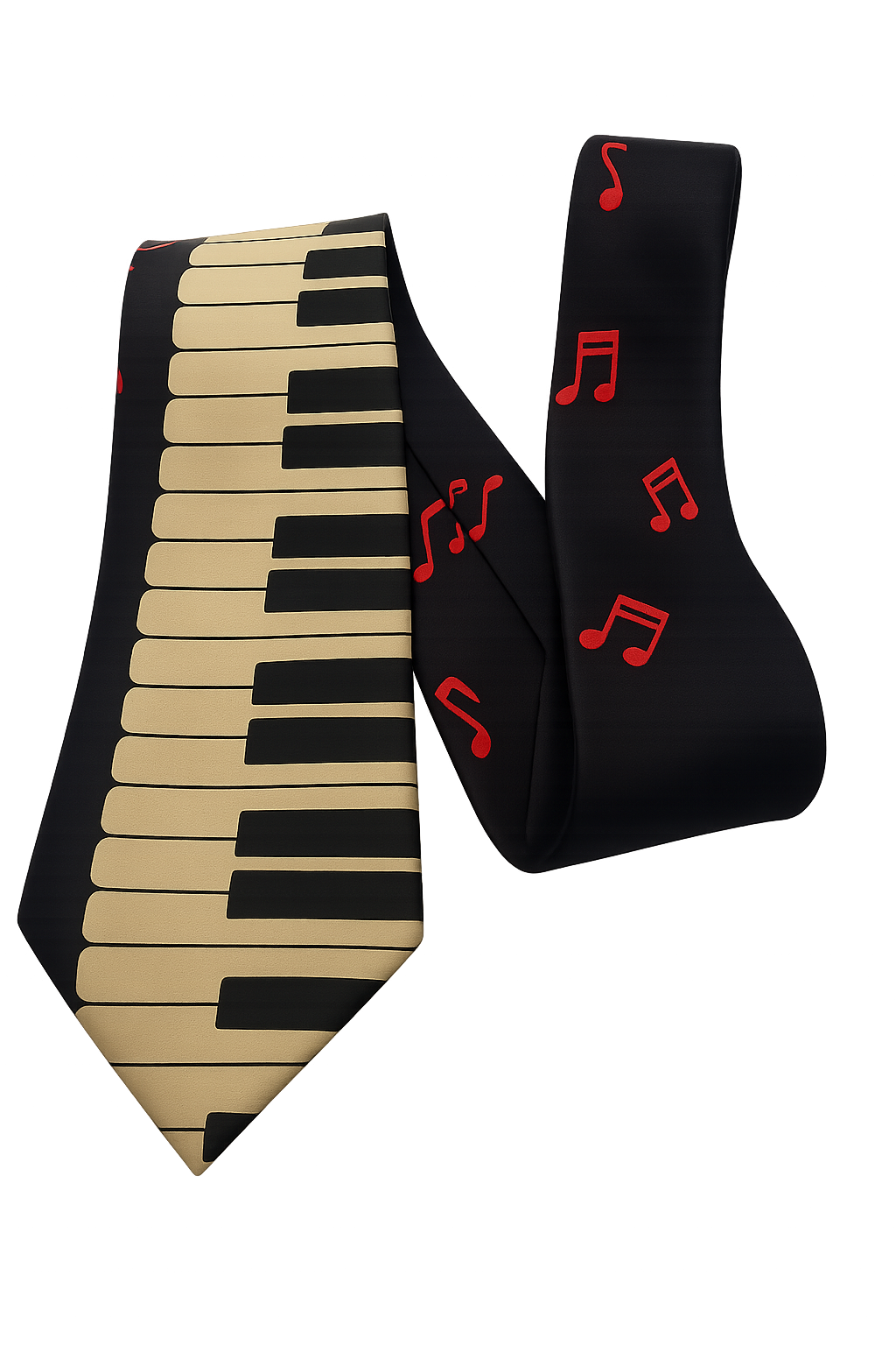 Krawatte Klaviatur dunkelblau