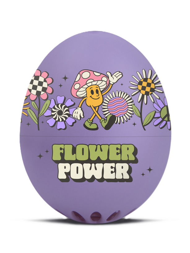 Musikalische EierUhr  Flower Power