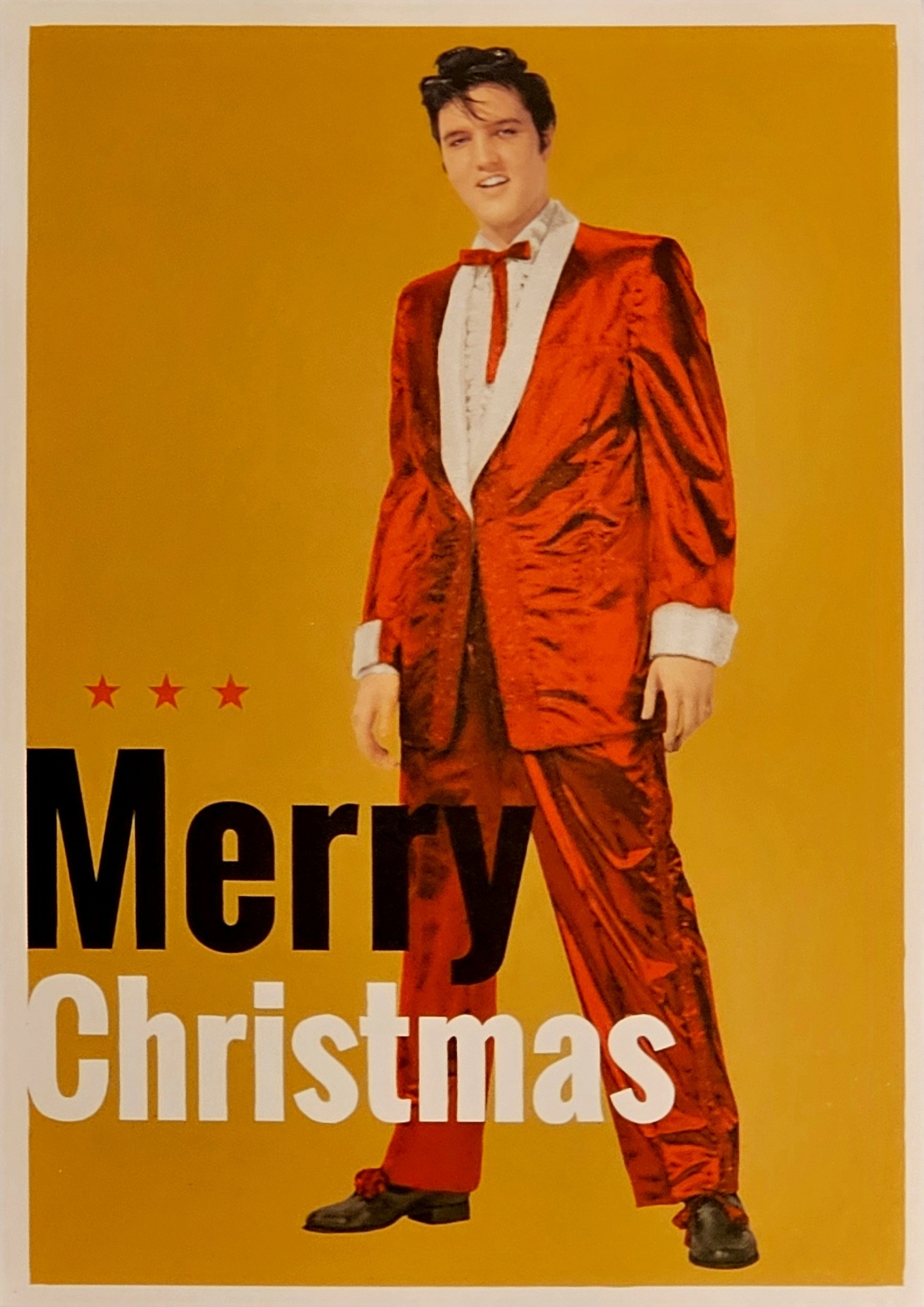 Postkarte Elvis Merry Christmas