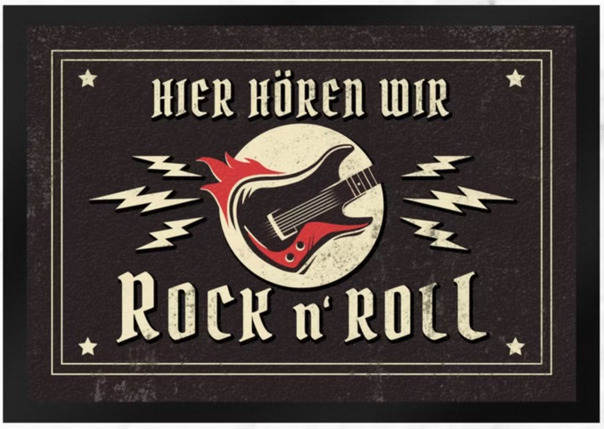 Fußmatte Rock n´ Roll