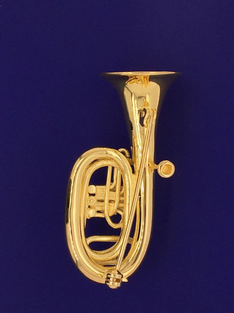 Bass Tuba Silber vergoldet