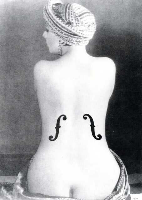 Postkarte Le Violon D'Ingres (Man Ray) Akt