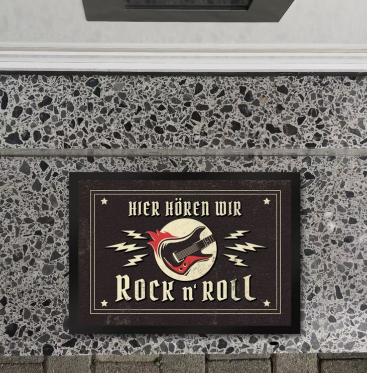 FussRockNroll2 Fußmatte Rock n´ Roll