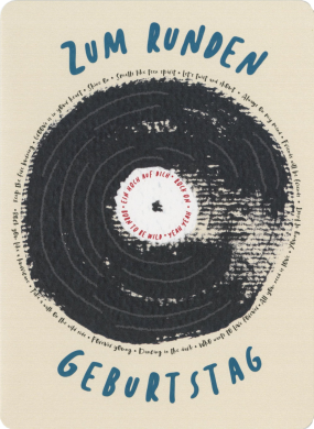 26-012 Doppelkarte Zum Runden Geburtstag XXL