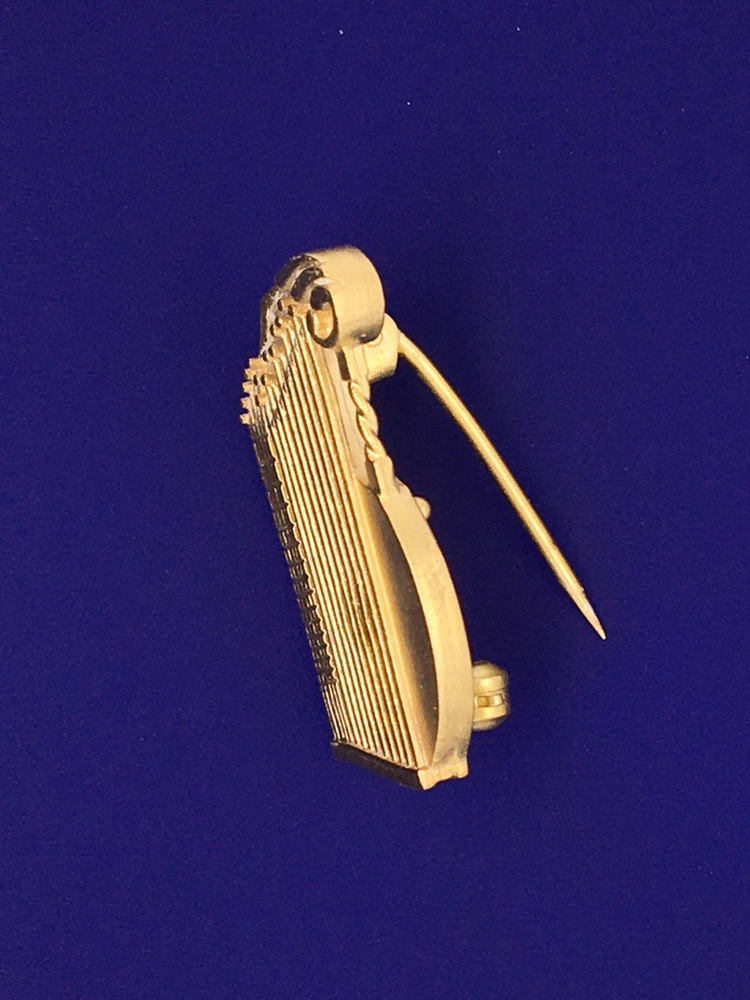 Brosche kleine Zither