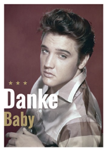 Postkarte ELVIS PRESLEY Danke Baby
