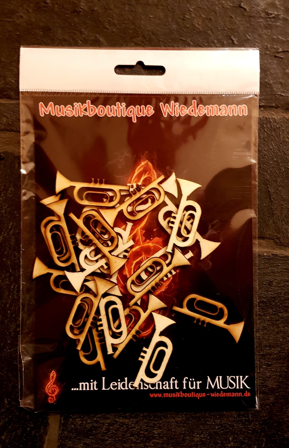 Praktisch verpackt Streugut Trompete