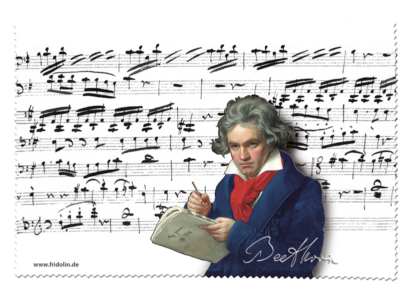 Brillenputztuch Beethoven