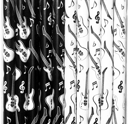 Motiv E-Gitarre schwarz oder weiß