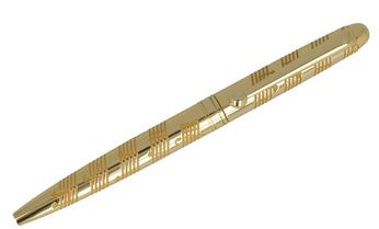 Drehkugleschreiber Notenband gold