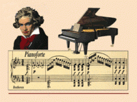 Postkarte Mozart / Beethoven (3D)
