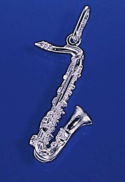 Anhänger Tenor-Saxophon silber