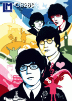 The Beatles – Juan Carlos Espejo – 3D Lentikular-Postkarte – Grußkarte 