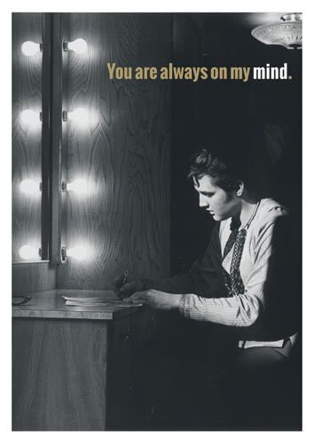 Postkarte Elvis: You are always on my mind