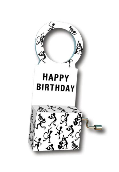 Mini-Spieluhr Flaschenanhänger Happy Birthday