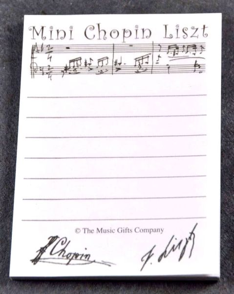 Klebezettel Mini Chopin Liszt