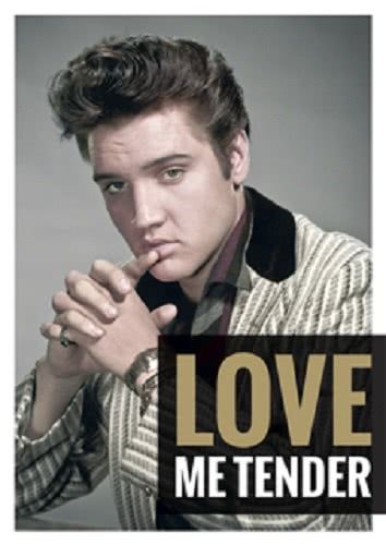 Postkarte Elvis Presley Love me tender