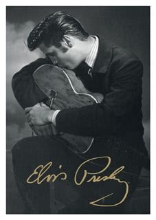 Postkarte ELVIS PRESLEY mit Autogramm