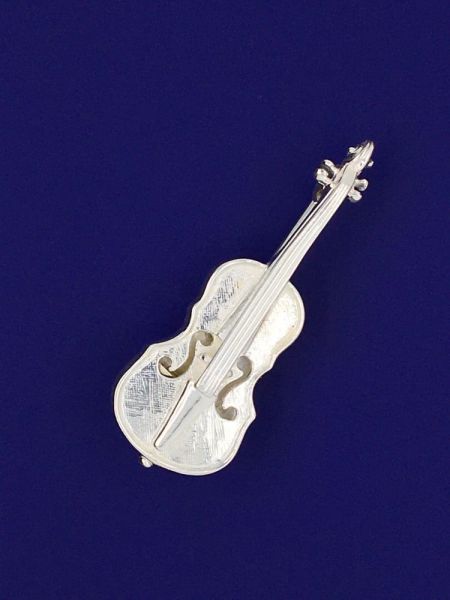 Violine (groß) als Brosche