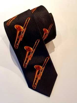 Krawatte Posaune schwarz